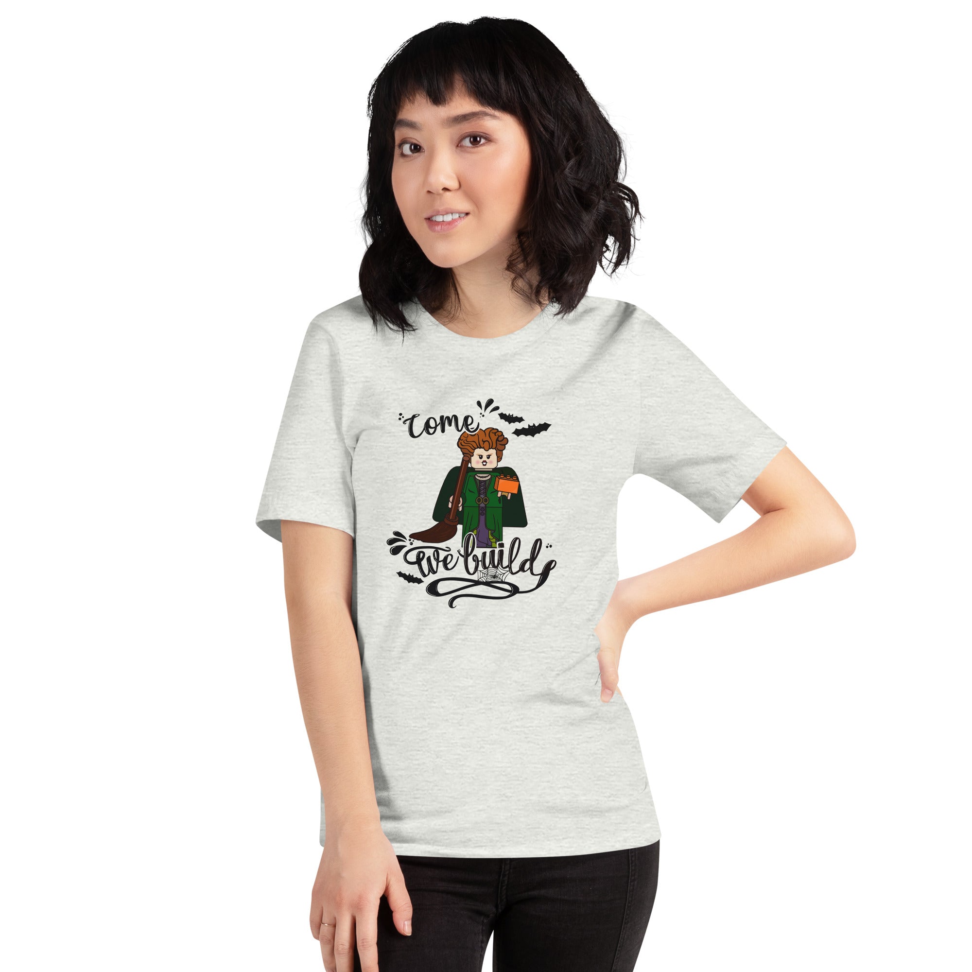 Halloween Winifred Building Bricks Crewneck T-Shirt - StudBee